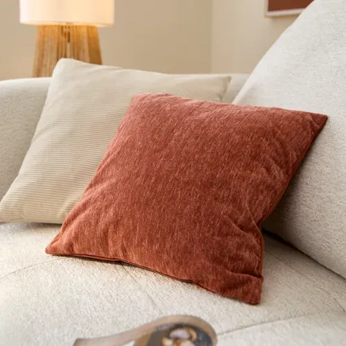 Housse de coussin 40x40 cm BOSTON Terracotta