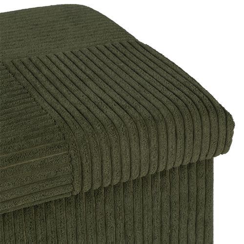 Pouf pliable H. 38 cm PAT Kaki