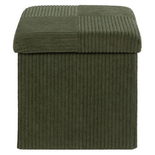 Pouf pliable H. 38 cm PAT Kaki