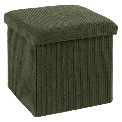 Pouf pliable H. 38 cm PAT Kaki