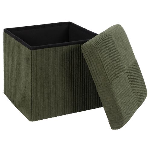 Pouf pliable H. 38 cm PAT Kaki