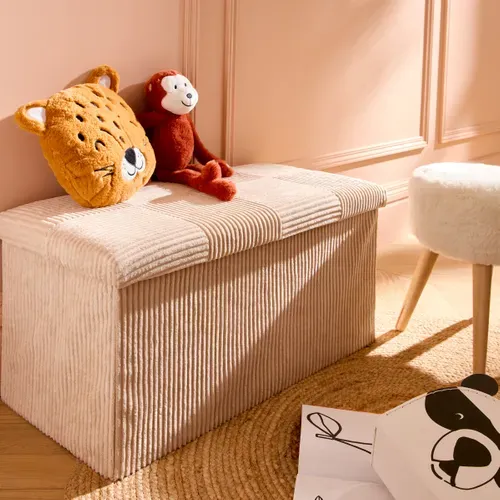 Banc pliable H. 38 cm PAT Ecru vue d'ambiance 1