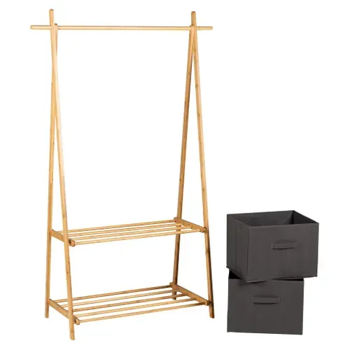 Portant H. 159.5 cm NARA Naturel / Gris