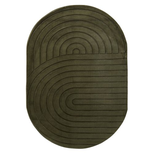 Tapis 160x230 cm OVAL Kaki