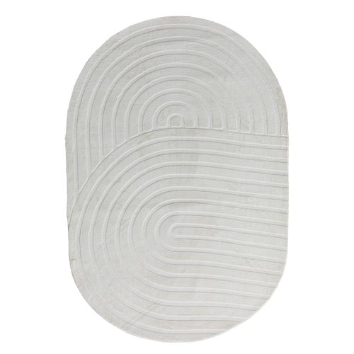 Tapis 160x230 cm OVAL Ecru