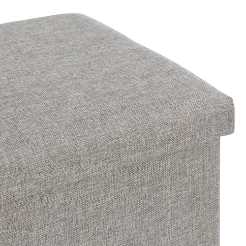 Banc pliable H. 38 cm PAULINE Gris vue détaillée