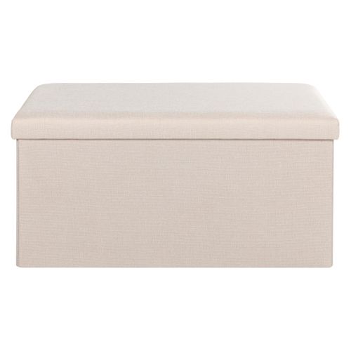 Banc pliable H. 38 cm PAULINE Ecru