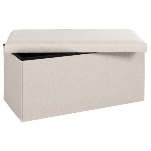 Banc pliable H. 38 cm PAULINE Ecru
