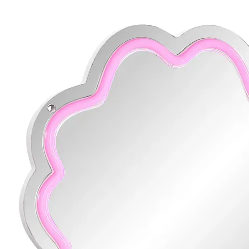 Miroir rond néon LED USB ROND Multicolore