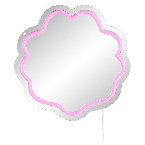 Miroir rond néon LED USB ROND Multicolore
