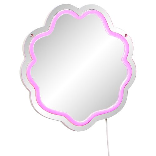Miroir rond néon LED USB ROND Multicolore