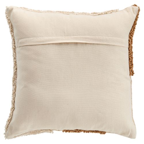 Coussin 45x45 cm WAVE Naturel vue de derrière