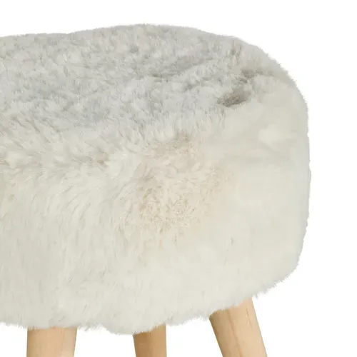Pouf H. 40 cm JACOB Blanc vue détaillée