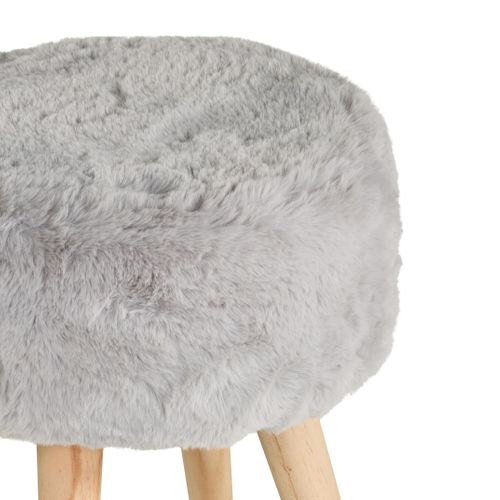 Pouf H. 40 cm JACOB Gris vue détaillée