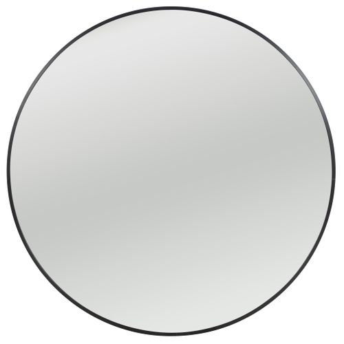 Miroir rond D. 75 cm CIRCLE Noir vue de face