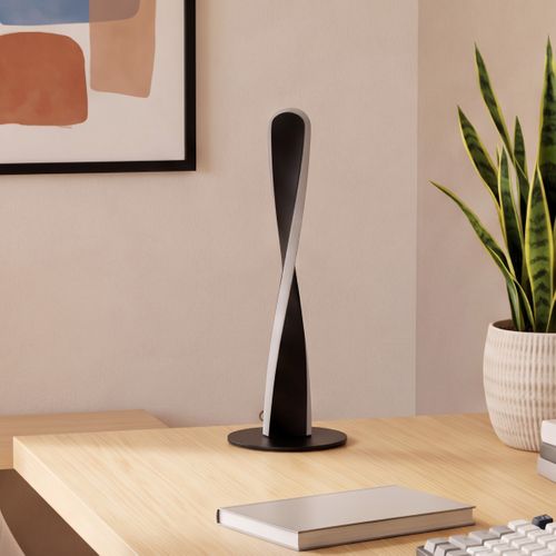 Lampe LED à poser H. 35 cm TWIST Noir vue d'ambiance 1