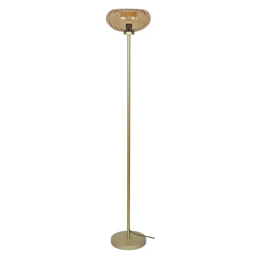 Lampadaire droit H. 160 cm VERRA Ambré vue de face