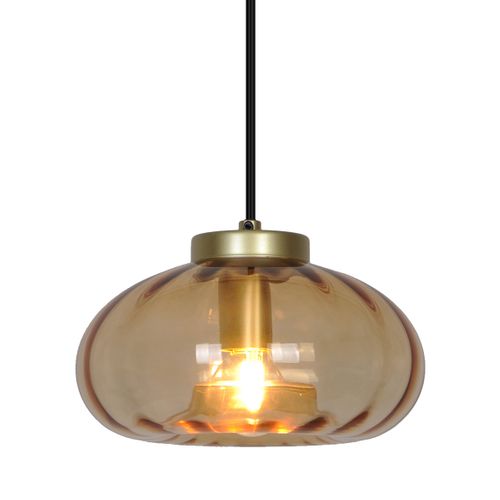 Suspension D. 20 cm VERRA Ambré vue détaillée