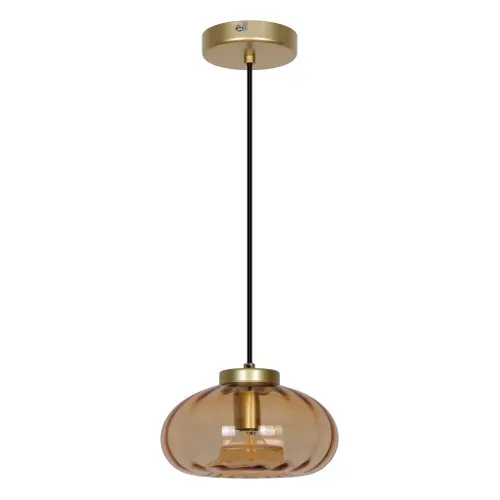 Suspension D. 20 cm VERRA Ambré vue 3/4
