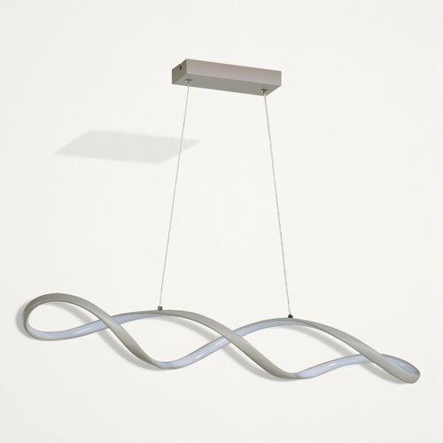 Suspension LED SOLEEN Gris vue 3/4