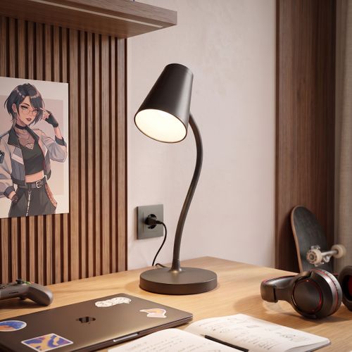 Lampe de bureau LED H. 42 cm ALUMA Noir