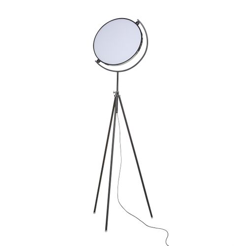 Lampadaire trépied H. 160 cm EDO Noir vue de profil