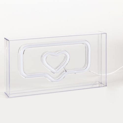 Message coeur néon LED USB COEUR Rose