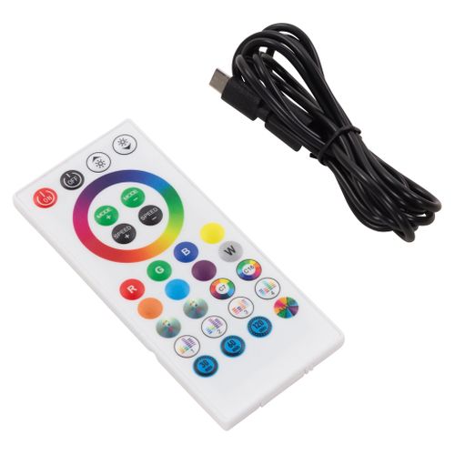 Lampe de sol LED RGB H. 136 cm TUBE Multicolore vue accessoires