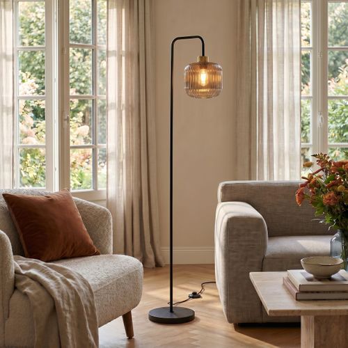 Lampadaire arc H. 160 cm GOLDY Noir