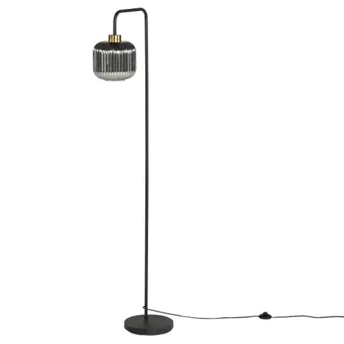 Lampadaire arc H. 160 cm GOLDY Noir vue de face