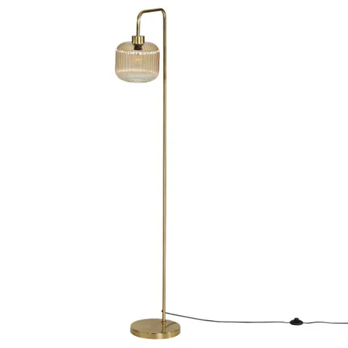 Lampadaire arc H. 160 cm GOLDY Doré vue de face