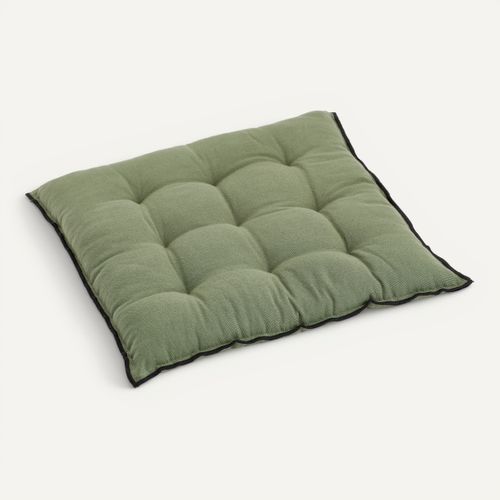 Coussin de chaise 40x40 cm BAHIA Kaki vue 3/4