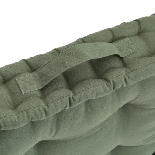 Coussin de sol 40x40 cm BAHIA Kaki vue détaillée