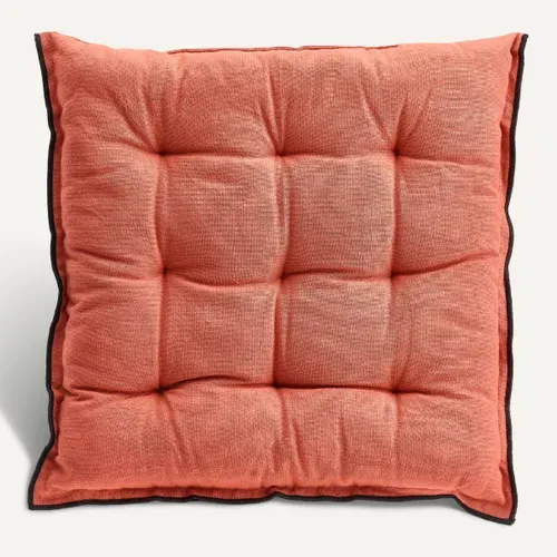 Coussin de chaise 40x40 cm BAHIA Terracotta vue de face