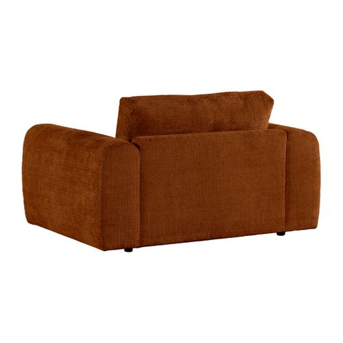 Fauteuil BELLO tissu terra cotta