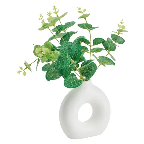 Eucalyptus en vase H. 30 cm HELENE Vert vue 3/4