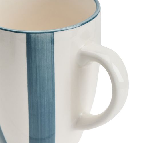 Mug H. 10,5 cm AMALFI Blanc / Bleu vue détaillée