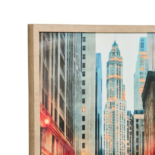 Tableau 48x68 cm CITY LIGHTS Orange