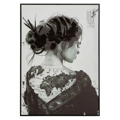 Tableau 48x68 cm SALOME Noir & blanc