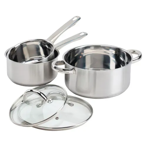 Batterie de cuisine 5 pièces NOVA Gris vue 3/4