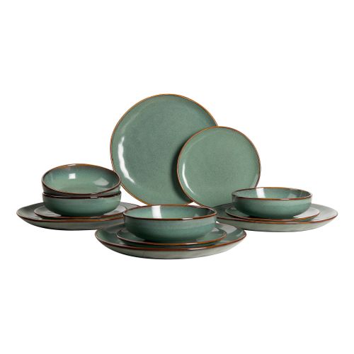 Service de vaisselle 12 pièces SIENA Vert vue 3/4