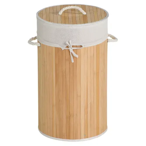 Panière à linge 58L MIZU Naturel vue de face