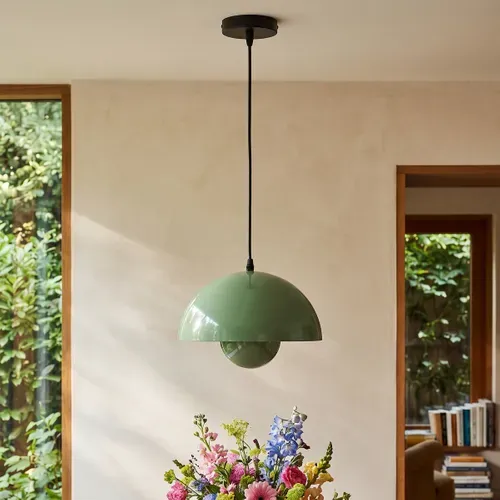 Suspension D. 25 cm CAPSULA Vert vue d'ambiance 1