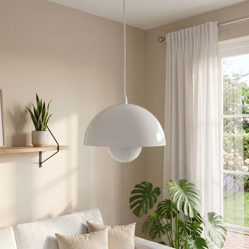 Suspension D. 30 cm CAPSULA Blanc vue d'ambiance 1