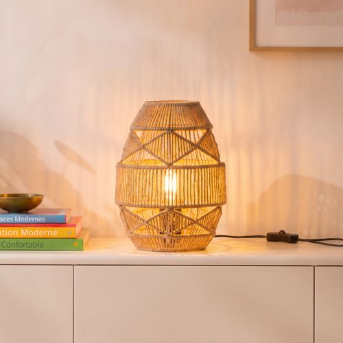 Lampe à poser H. 33 cm CANOPEE Marron