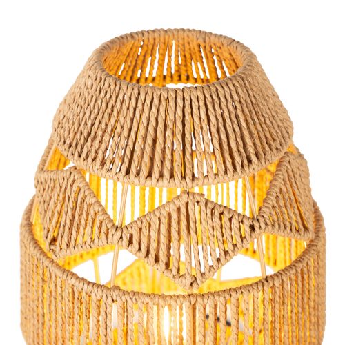 Lampe à poser H. 33 cm CANOPEE Marron vue détaillée