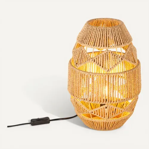 Lampe à poser H. 33 cm CANOPEE Marron