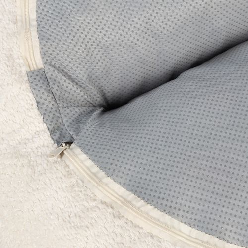Fauteuil pouf compressé H95 cm CELINE Blanc vue accessoires