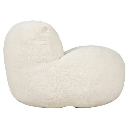 Fauteuil pouf compressé H95 cm CELINE Blanc