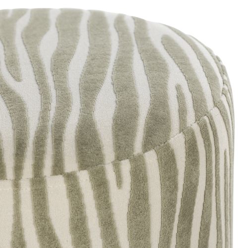Pouf H. 40 cm ZELINE Kaki vue détaillée